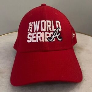 New Era Atlanta Braves 2021 World Series Champions Hat Fitted, Red, Small/Medium